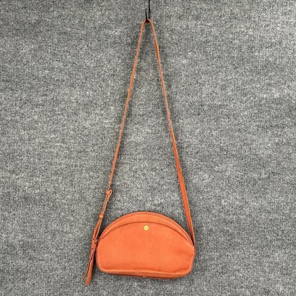 Madewell Crossbody Bag Purse Brown Leather Adjustable Strap Brown Pebble Leather